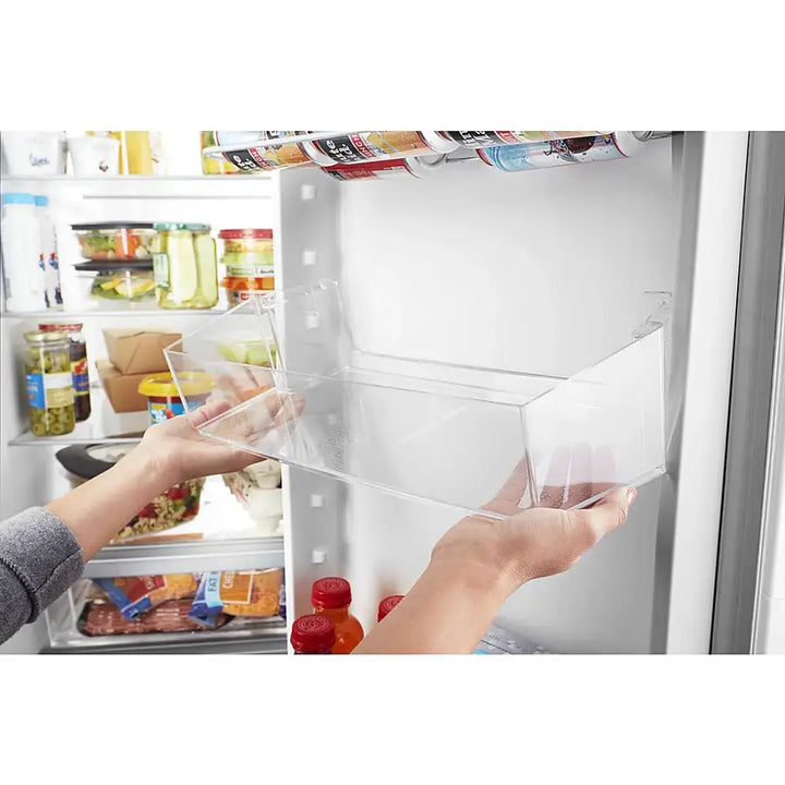 Whirlpool - 24.6 Cu. Ft. Side-by-Side Refrigerator with Water and Ice Dispenser - White