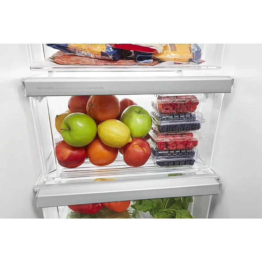 Whirlpool - 24.6 Cu. Ft. Side-by-Side Refrigerator with Water and Ice Dispenser - White