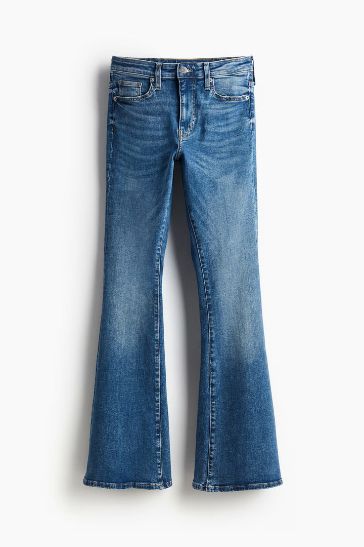 H&M Flared Ultra High Jeans