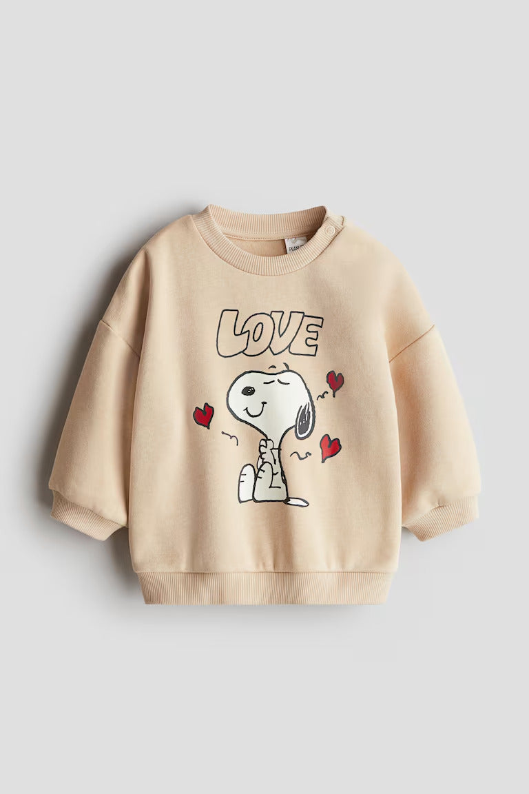 H&M Sweatshirt with Printed Motif