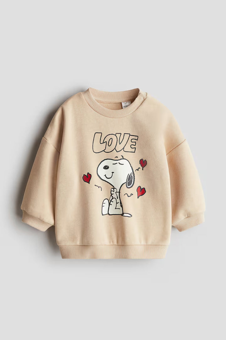 H&M Sweatshirt with Printed Motif