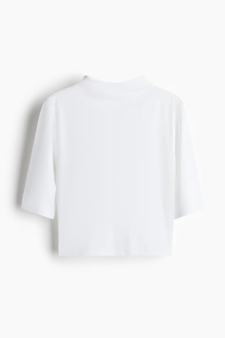 H&M Microfiber Mock Turtleneck Top