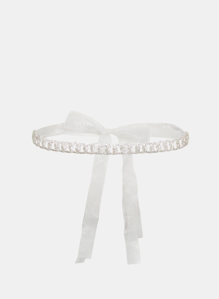 Laura Crystal & Ribbon Belt