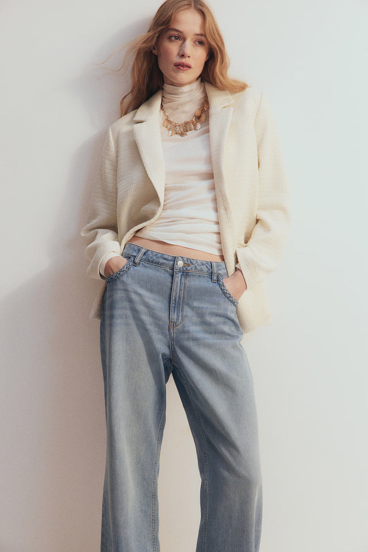 H&M Textured-Weave Blazer