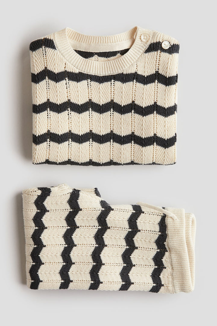 H&M 2-Piece Pointelle-Knit Cotton Set