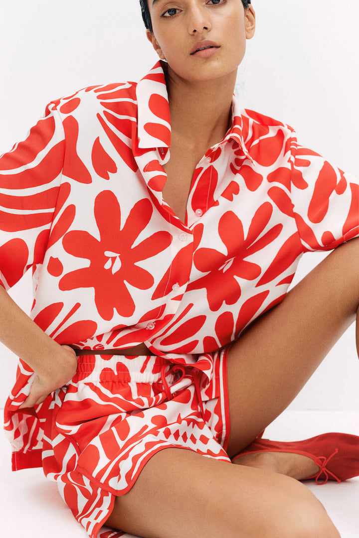 H&M Patterned Twill Shirt