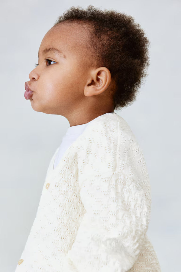 H&M Pointelle-Knit Cotton Cardigan
