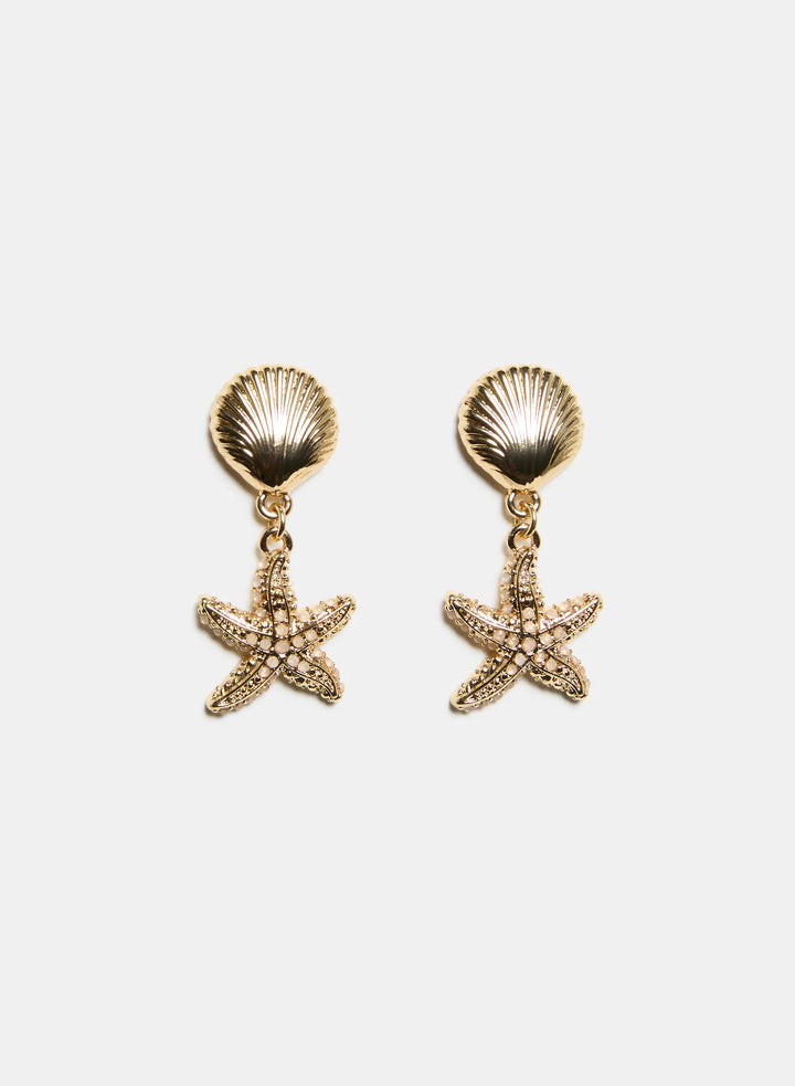Laura Seashell Drop Earrings