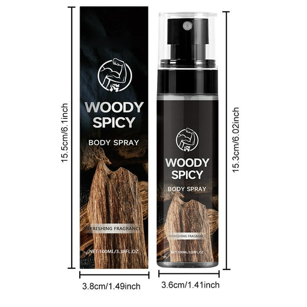 LLQkigsxse Bath Men's Body Refreshing Spray Lasting Fragrance Portable Fresh Exudes 100ML