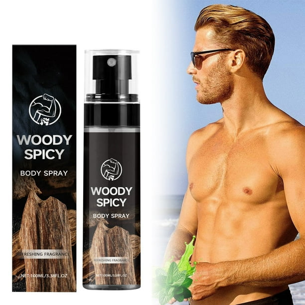 LLQkigsxse Bath Men's Body Refreshing Spray Lasting Fragrance Portable Fresh Exudes 100ML