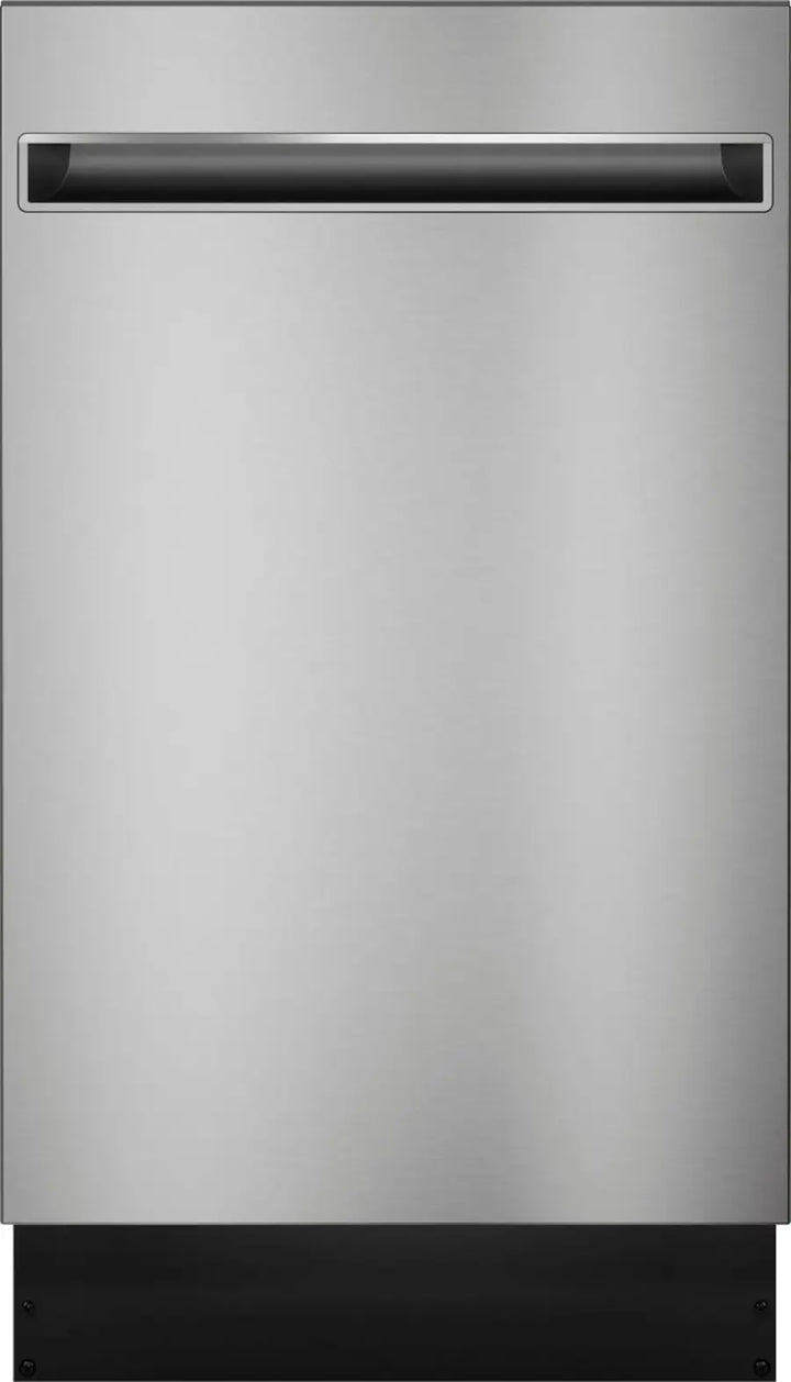 Haier - 18" Compact Front Control Smart Built-In Tub Dishwasher with 3-Level Wash and 47 dBA - Stainless Steel