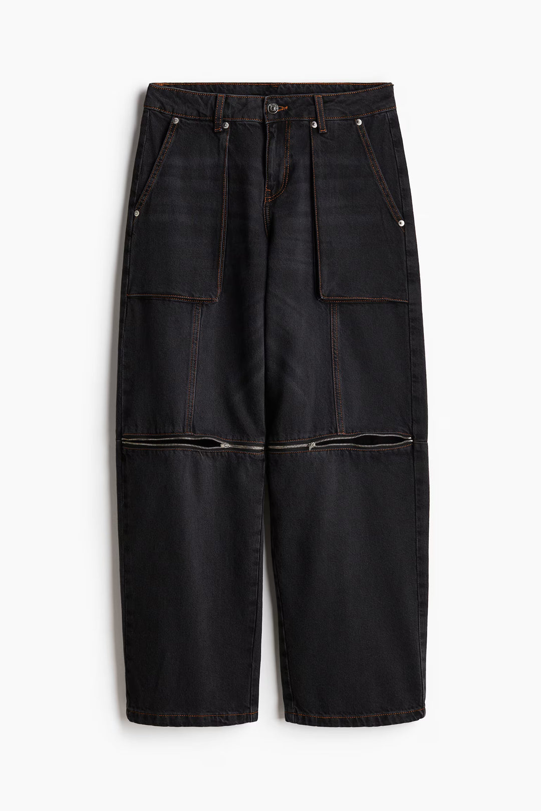 H&M Barrel Low Cargo Jeans