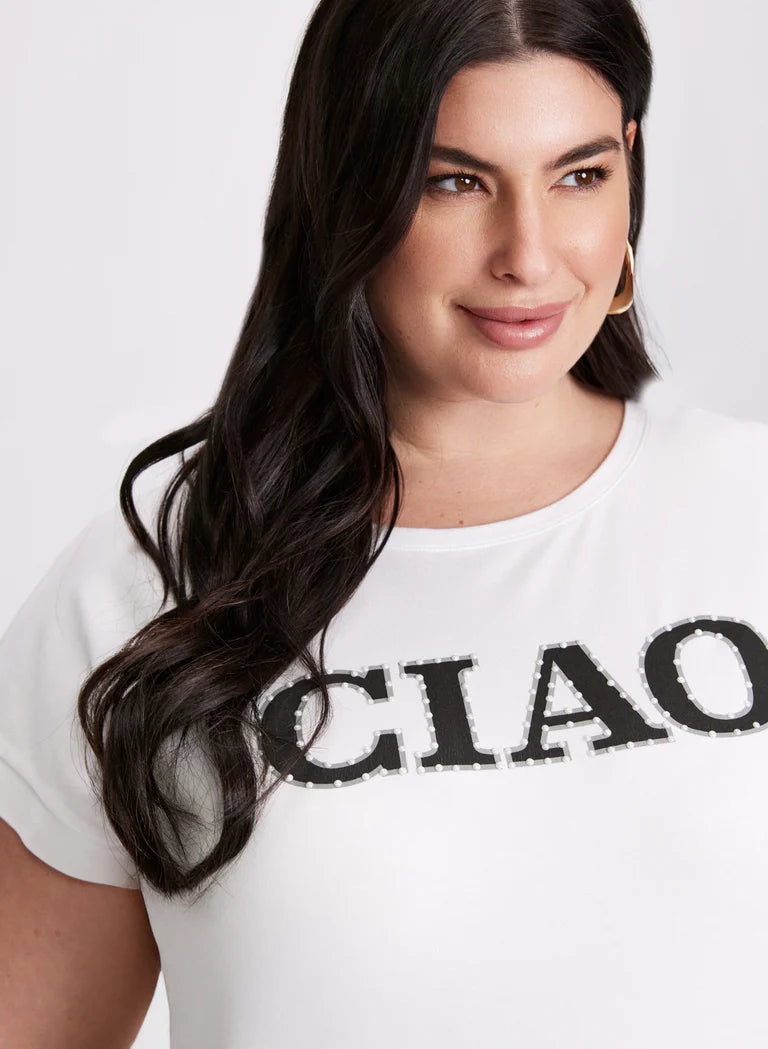 LAURA 'Ciao' Cotton & Modal T-Shirt