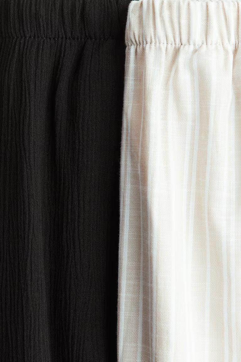 H&M 2-Pack Wide-Leg Pants