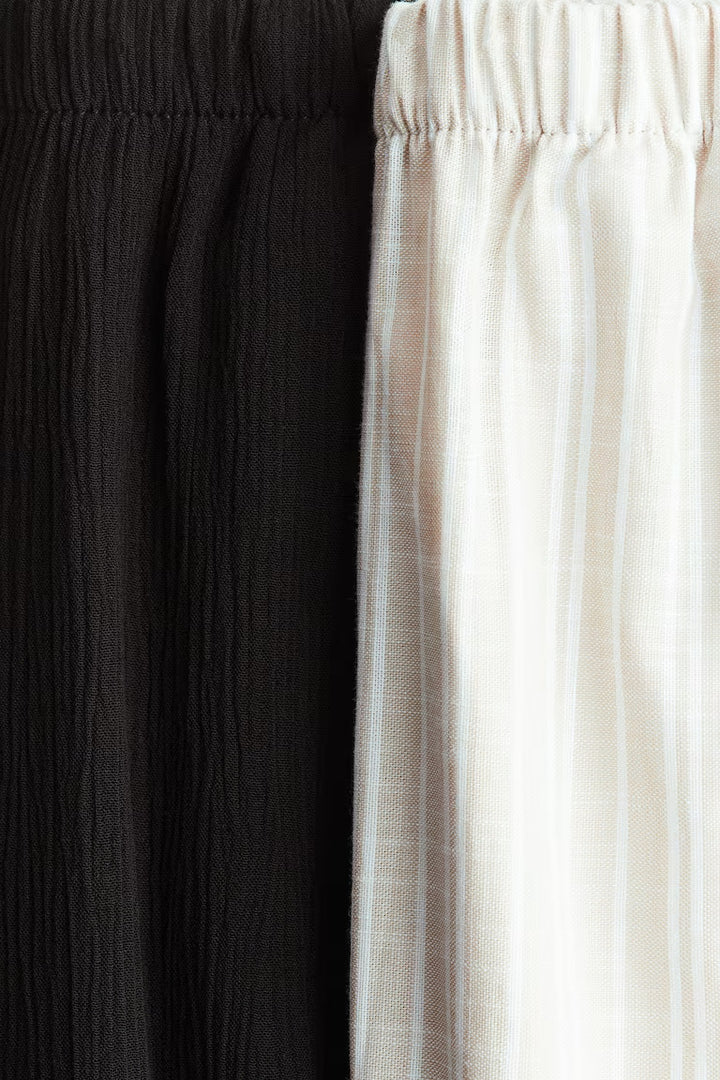 H&M 2-Pack Wide-Leg Pants