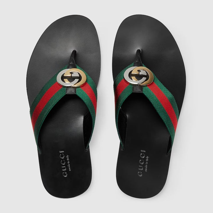 GUCCI Men's thong sandal with Web