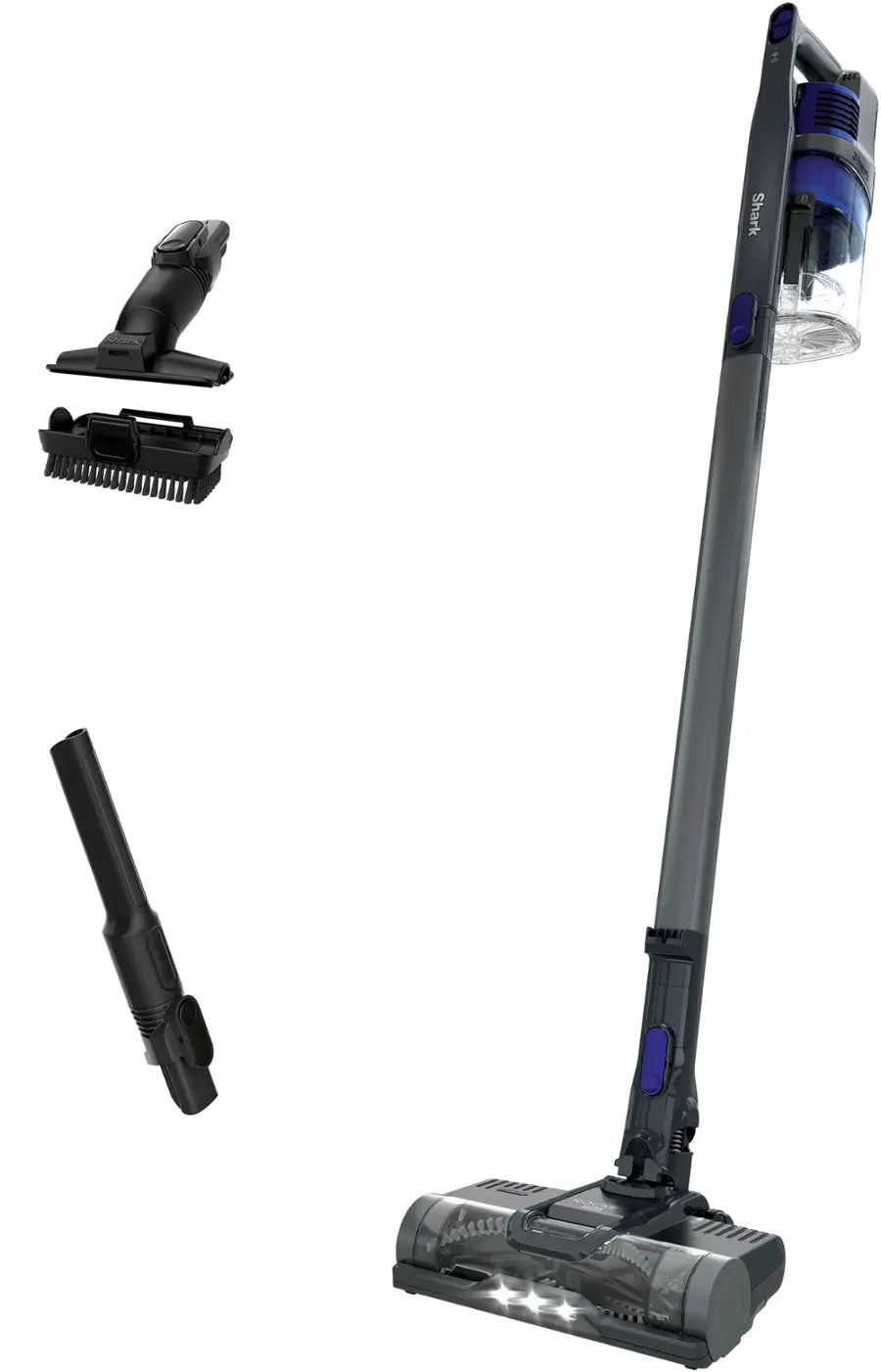 Shark - Pet Cordless Stick Vacuum with XL Dust Cup, LED Headlights - Blue Iris