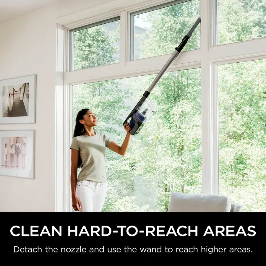 Shark - Pet Cordless Stick Vacuum with XL Dust Cup, LED Headlights - Blue Iris
