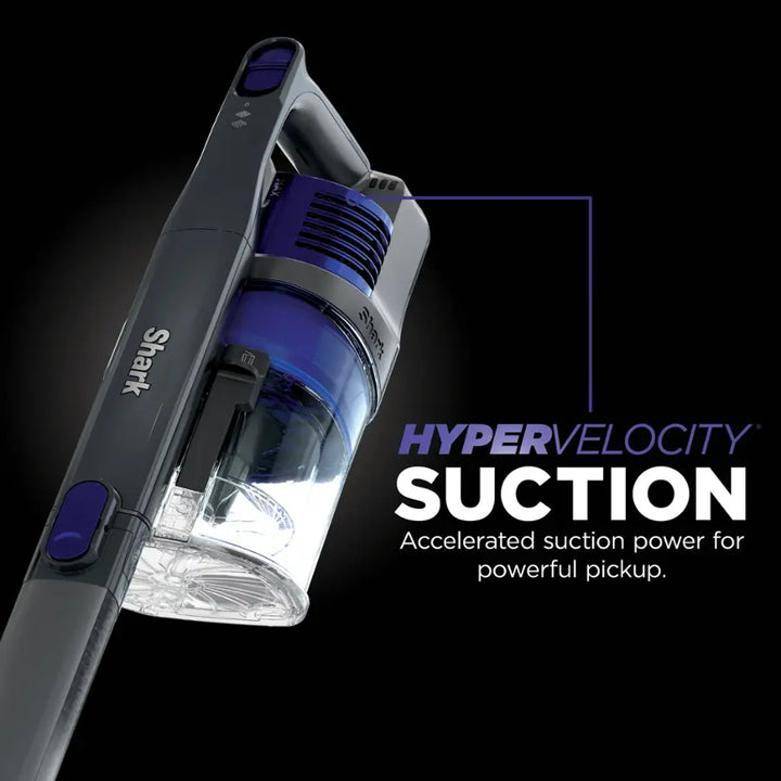 Shark - Pet Cordless Stick Vacuum with XL Dust Cup, LED Headlights - Blue Iris