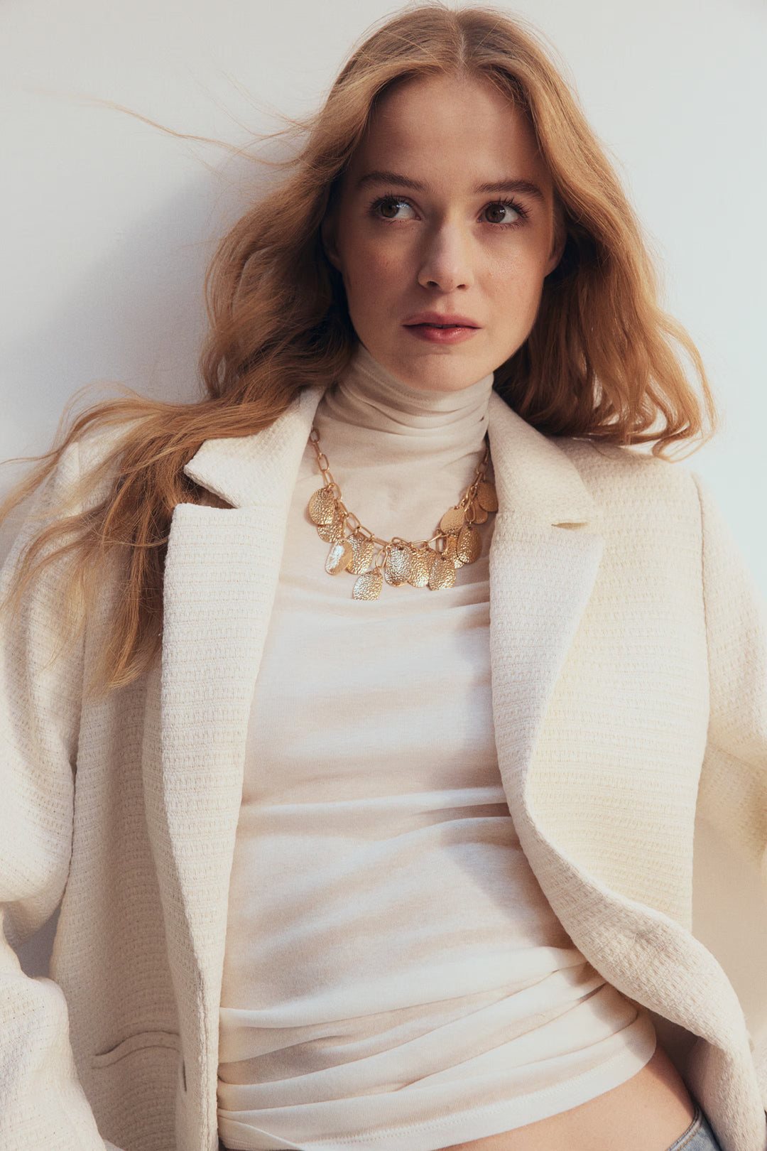 H&M Textured-Weave Blazer
