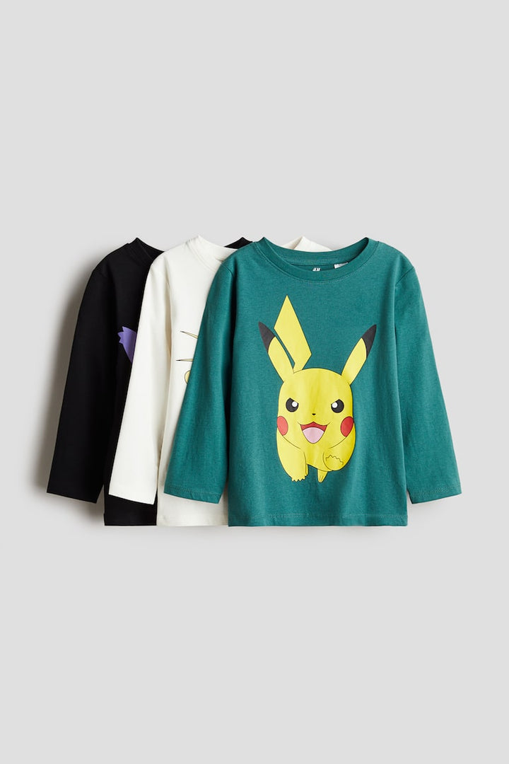 H&M 3-pack Long-sleeved T-shirts
