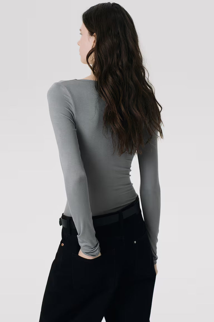H&M RIBBED TOP