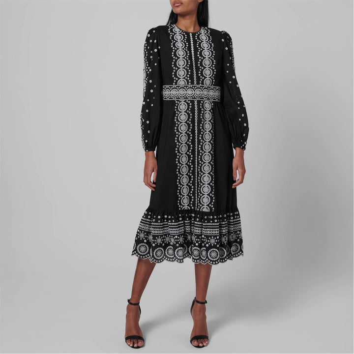 MICHAEL Michael Kors Eylet Midi Dress