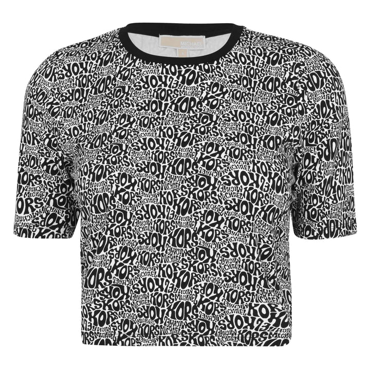 MICHAEL MICHAEL KORS Allover Logo Crop Top