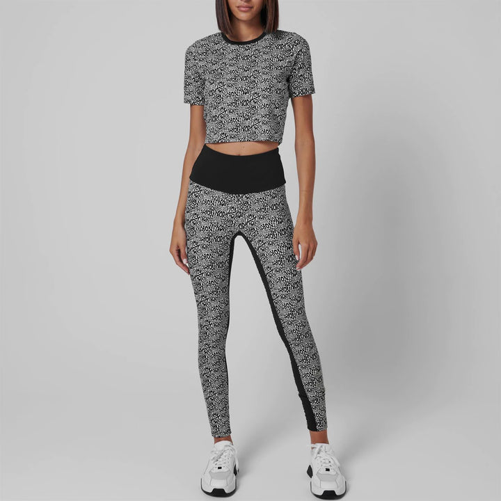MICHAEL MICHAEL KORS Allover Logo Crop Top