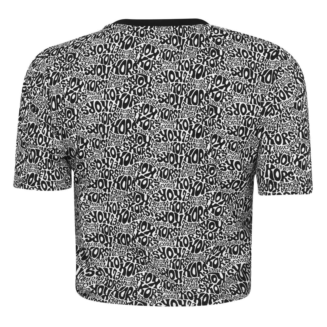 MICHAEL MICHAEL KORS Allover Logo Crop Top