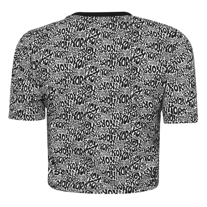 MICHAEL MICHAEL KORS Allover Logo Crop Top