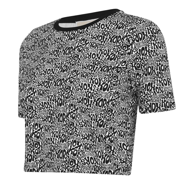 MICHAEL MICHAEL KORS Allover Logo Crop Top