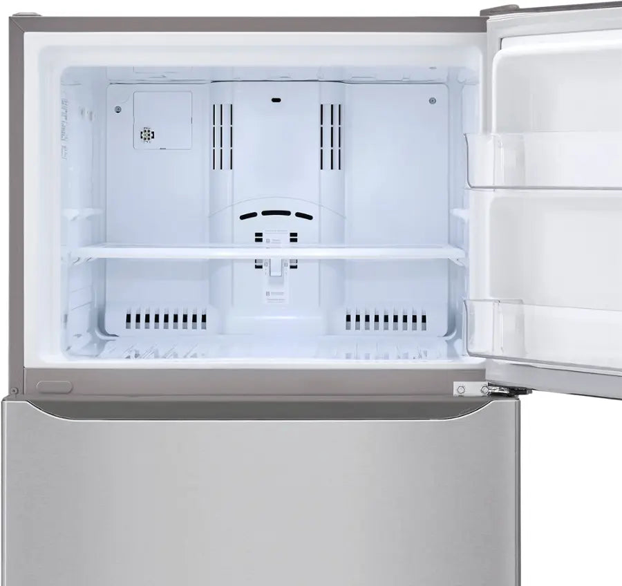 LG - 23.8 Cu. Ft. Top Freezer Refrigerator with Internal Water Dispenser - Stainless Steel