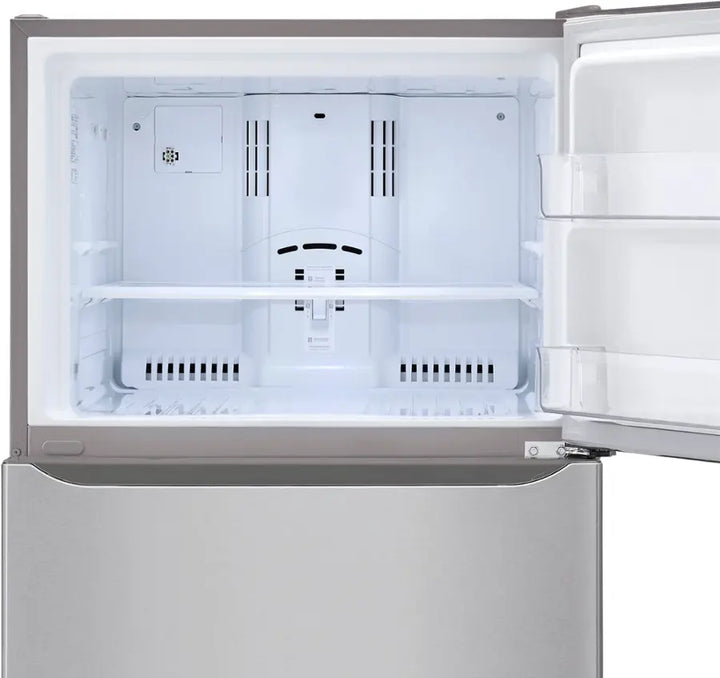 LG - 23.8 Cu. Ft. Top Freezer Refrigerator with Internal Water Dispenser - Stainless Steel