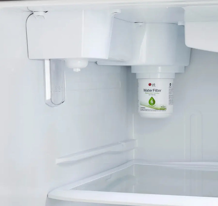 LG - 23.8 Cu. Ft. Top Freezer Refrigerator with Internal Water Dispenser - Stainless Steel