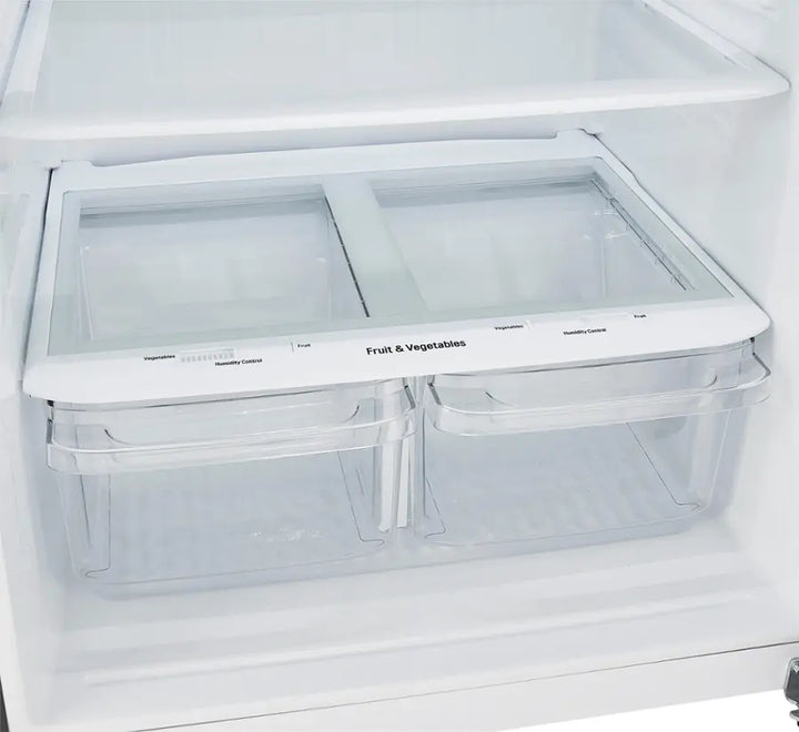 LG - 23.8 Cu. Ft. Top Freezer Refrigerator with Internal Water Dispenser - Stainless Steel