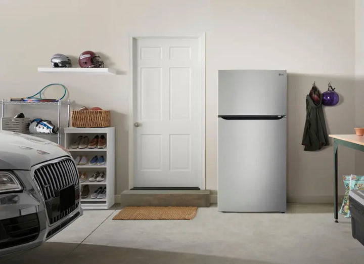 LG - 23.8 Cu. Ft. Top Freezer Refrigerator with Internal Water Dispenser - Stainless Steel