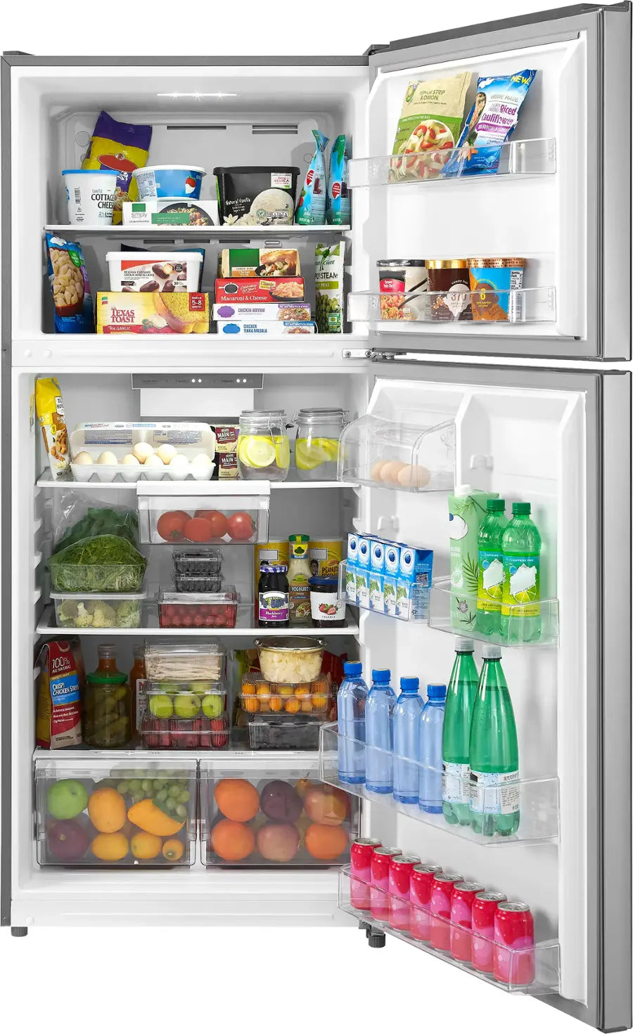 Insignia™ - 18 Cu. Ft. Top-Freezer Refrigerator with ENERGY STAR Certification - Stainless Steel