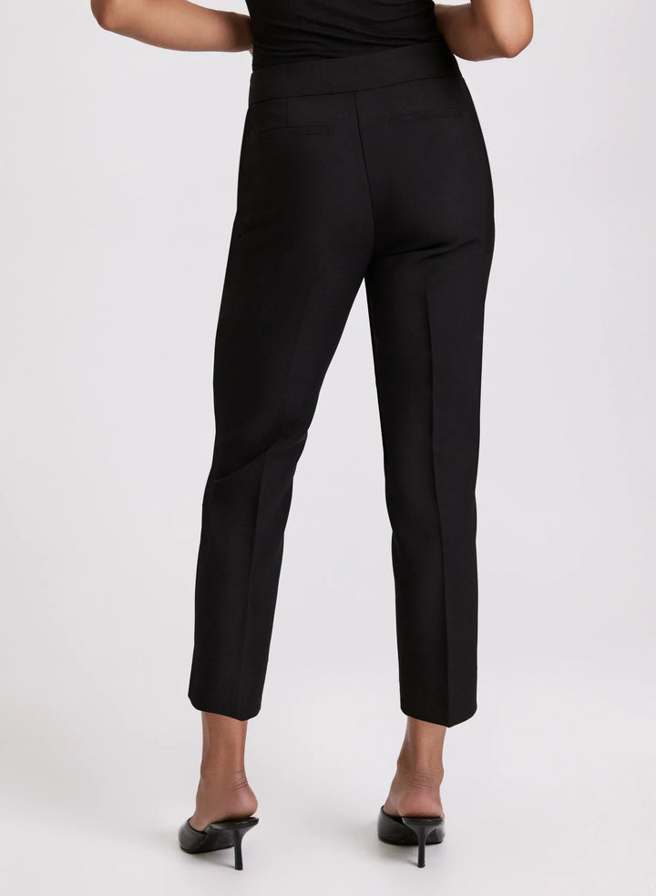 LAURA Emma Embossed Button Slim-Leg Pants