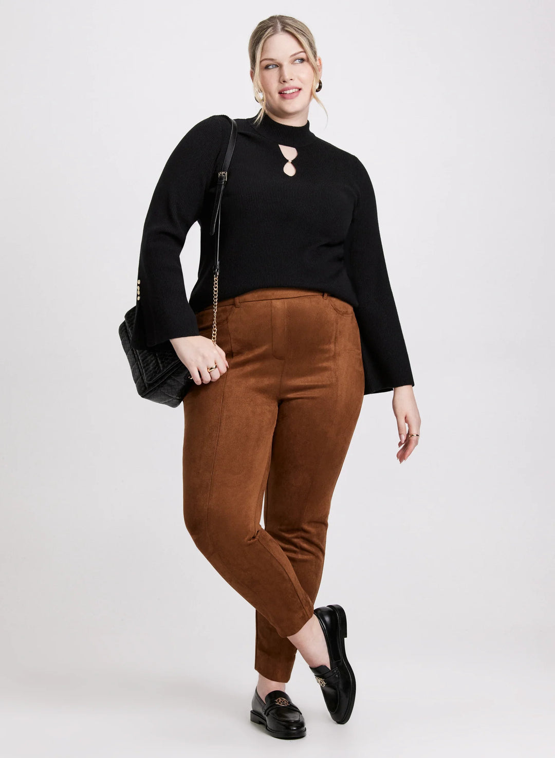 LAURA Chloe Vegan Suede Leggings - Regular