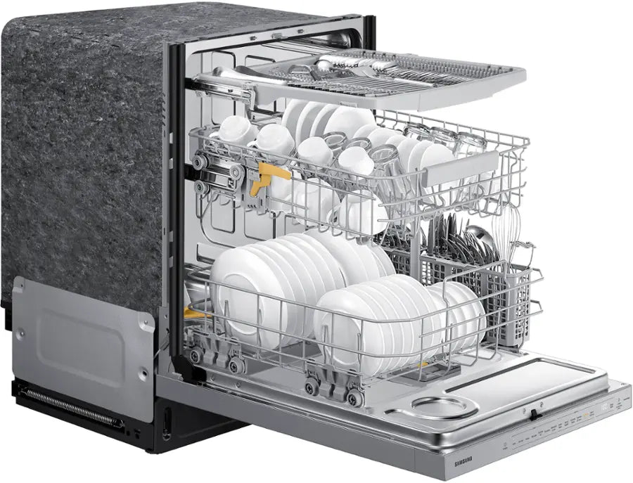 Samsung - 24" AutoRelease Dry Smart Built-In Tub Dishwasher with 3rd Rack, StormWash+, 42 dBA - Stainless steel