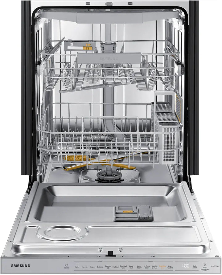 Samsung - 24" AutoRelease Dry Smart Built-In Tub Dishwasher with 3rd Rack, StormWash+, 42 dBA - Stainless steel