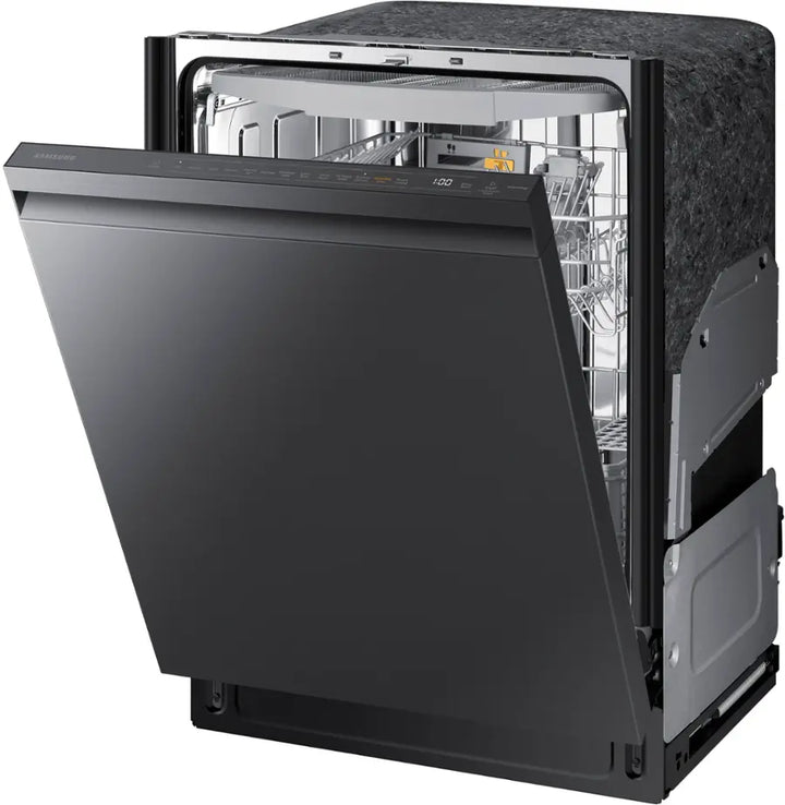 Samsung - 24" AutoRelease Dry Smart Built-In Stainless Steel Tub Dishwasher with 3rd Rack, StormWash+, 42 dBA - Black Stainless Steel