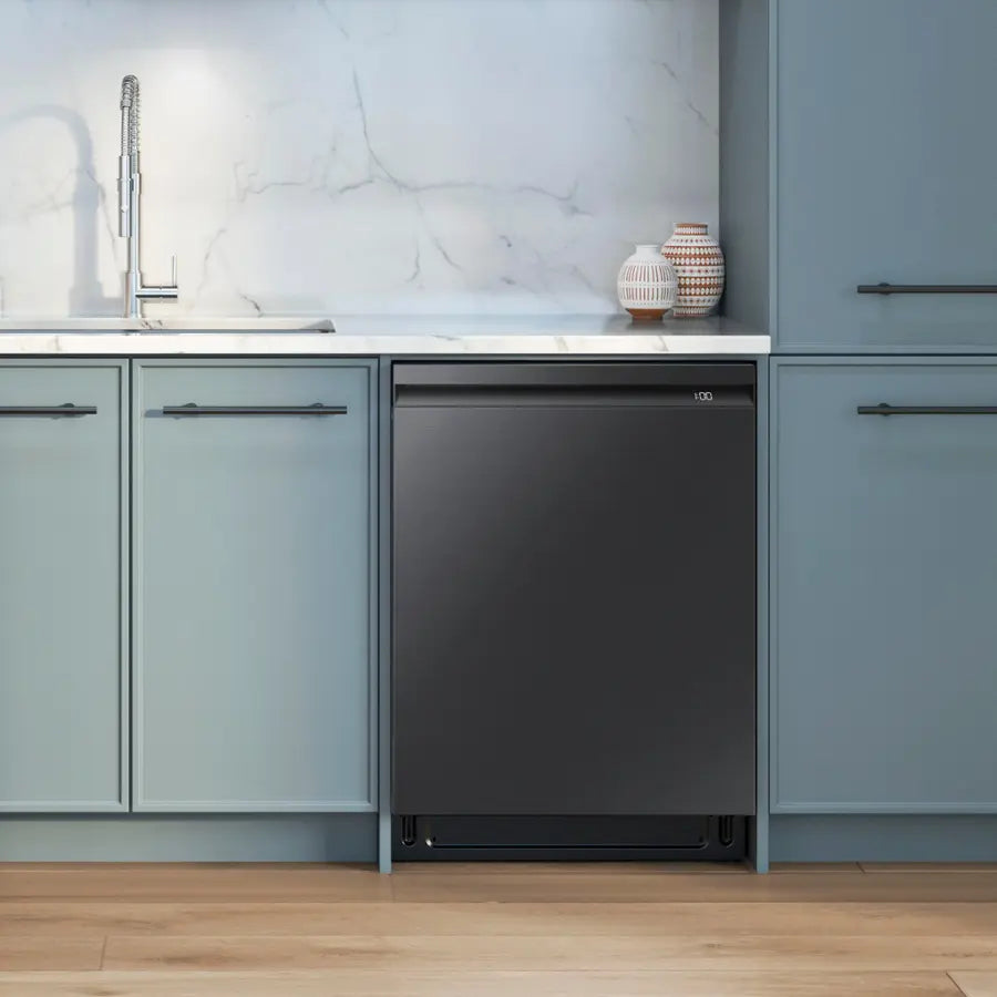 Samsung - 24" AutoRelease Dry Smart Built-In Stainless Steel Tub Dishwasher with 3rd Rack, StormWash+, 42 dBA - Black Stainless Steel