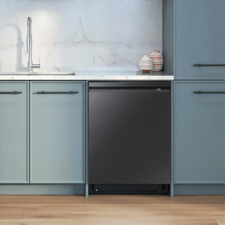 Samsung - 24" AutoRelease Dry Smart Built-In Stainless Steel Tub Dishwasher with 3rd Rack, StormWash+, 42 dBA - Black Stainless Steel