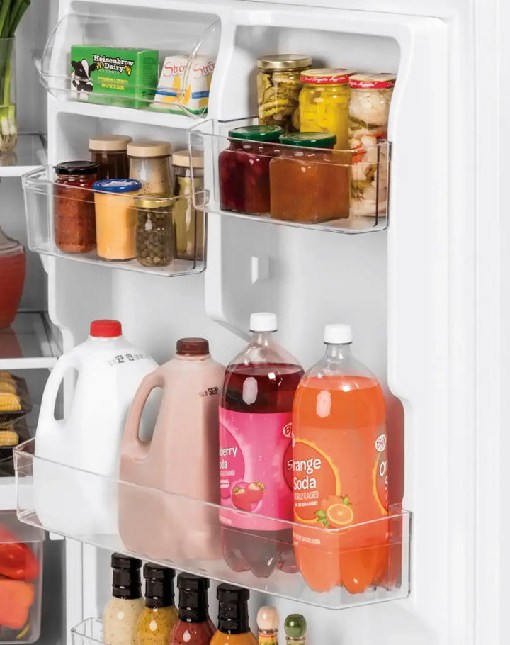 GE - 21.9 Cu. Ft. Top-Freezer Refrigerator with Garage Ready Performance - Stainless Steel