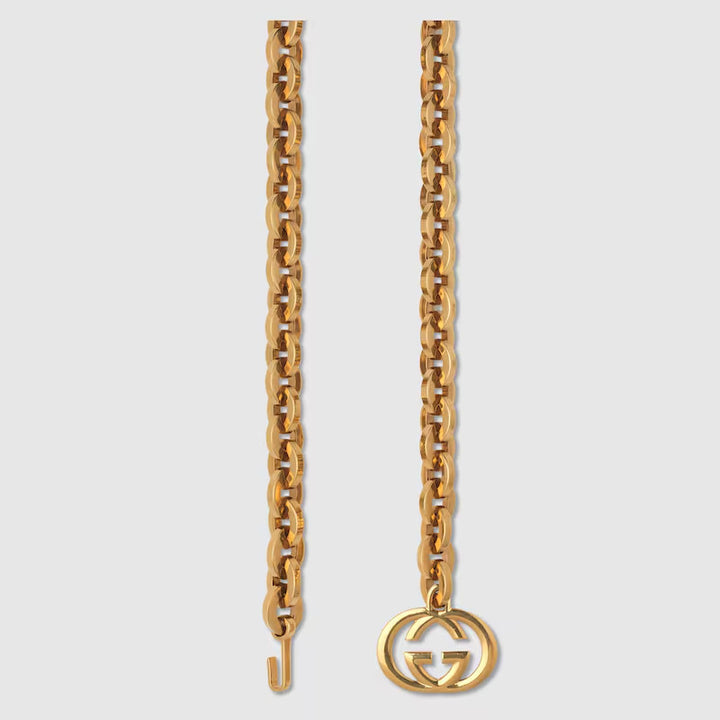 GUCCI Chain belt with Interlocking G charm