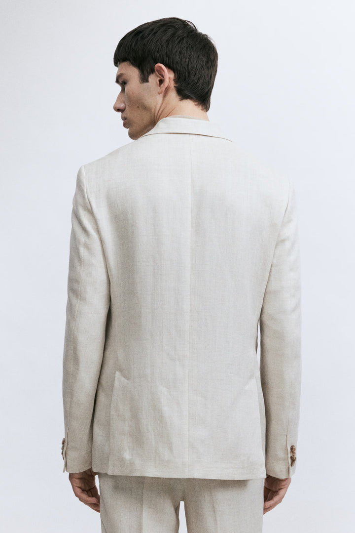 H&M Regular-Fit Linen-Blend Jacket