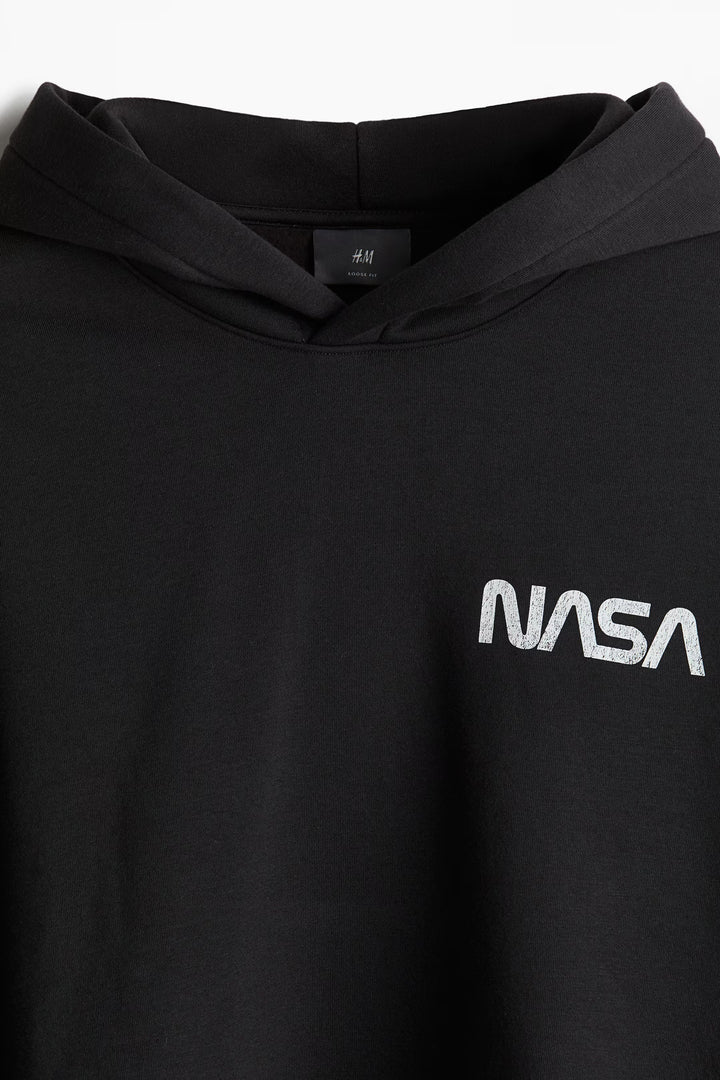 H&M Loose Fit Printed Hoodie