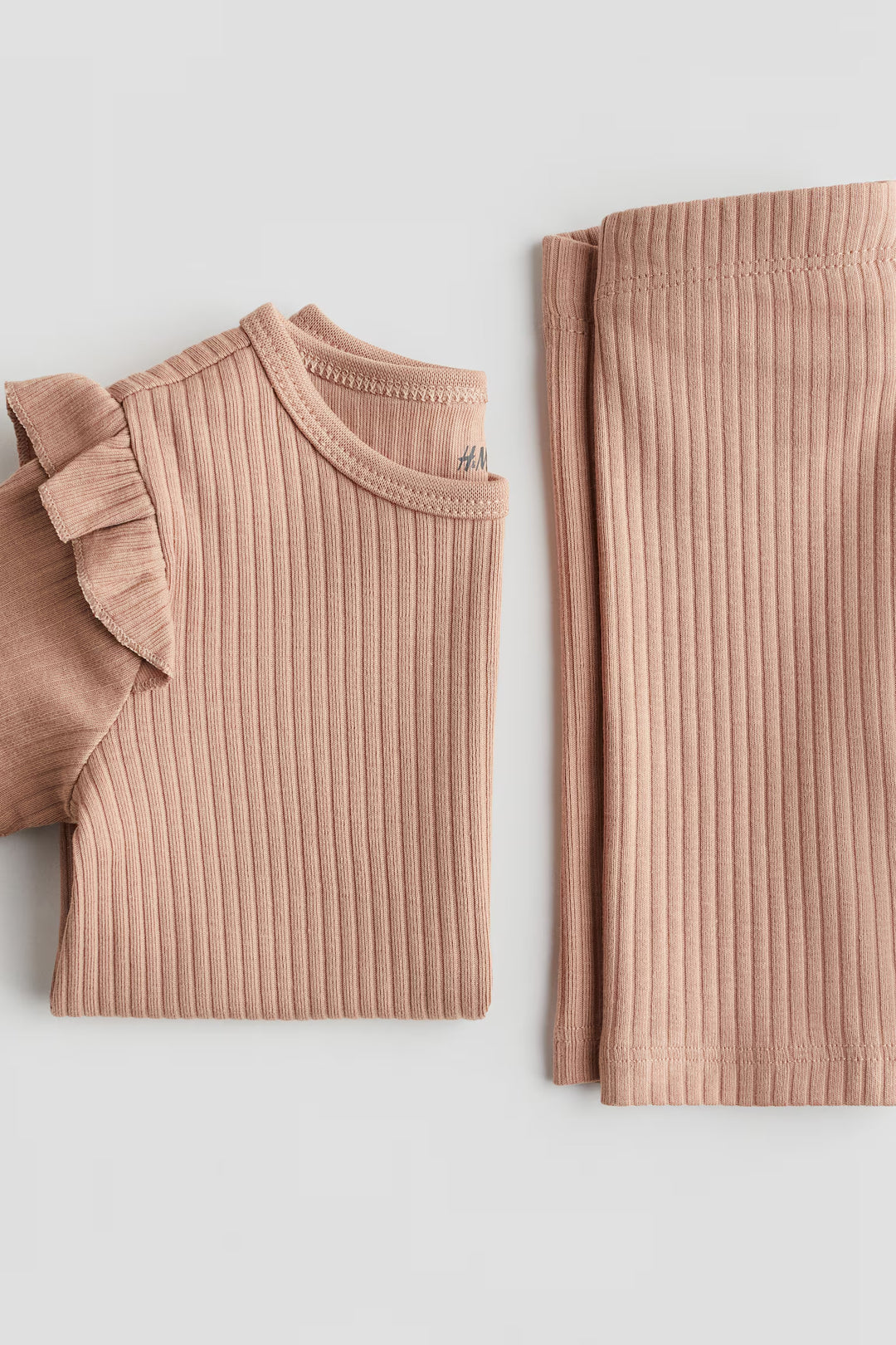 H&M 2-piece Ribbed Cotton Set